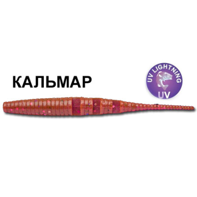 Силиконовая приманка Crazy Fish Polaris 4" 38-100-12-6 кальмар цв. ultraviolet (ультрафиолет)