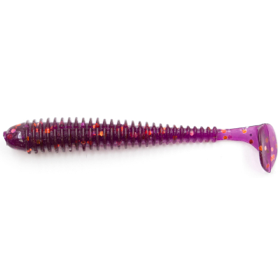 Силиконовая приманка Yaman Pro Betta 4,5" цвет #08 - Violet (уп. 5 шт.)