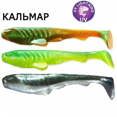 Силиконовая приманка Crazy Fish Tough 4" 48-100-M102-6 кальмар цв. MIX102