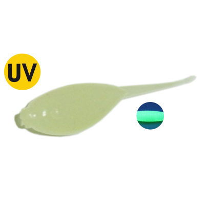 Мягкая приманка MicroFishing Micro Shad 1" 10шт Фосфор-Креветка