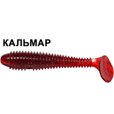 Силиконовая приманка Crazy Fish Vibro Fat 1-71-11-6 кальмар цв. ruby (рубин)