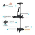 Электромотор Haswing Cayman B80 + GPS штанга нержавейка 180см.