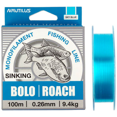 Леска Nautilus Bolo Плотва 100м 0,30мм, 11,7кг