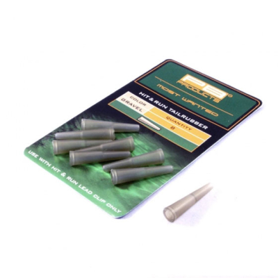 Конус для клипсы PB Product Hit&Run Tailrubbers Leadclip Gravel 8шт 22151