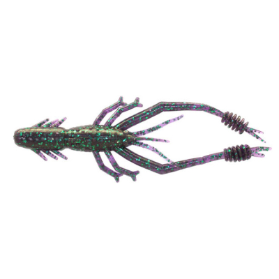 Силиконовая приманка Креветка Reins Ring Shrimp 3" (в уп. 10 шт.) цв. #012 Junebug