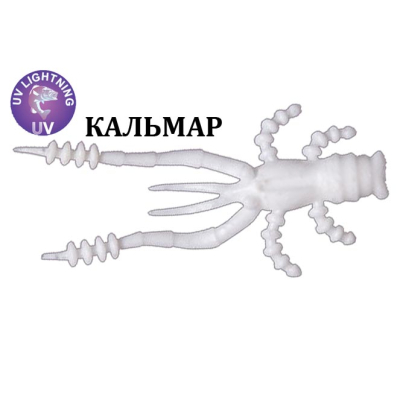 Силиконовая приманка Crazy Fish Crayfish 26-4.5-89-6 кальмар цв. glowing (светящийся)