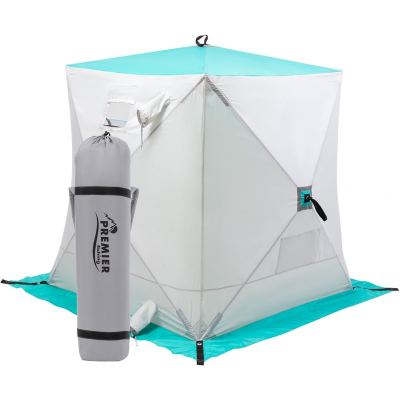Палатка зимняя Premier Fishing Куб 1,8х1,8 biruza/gray