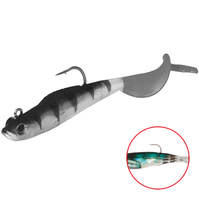 Силиконовая приманка оснащенная Mikado Crystal Fish WXH-55-10см цв. 37 (1уп.-2шт.)