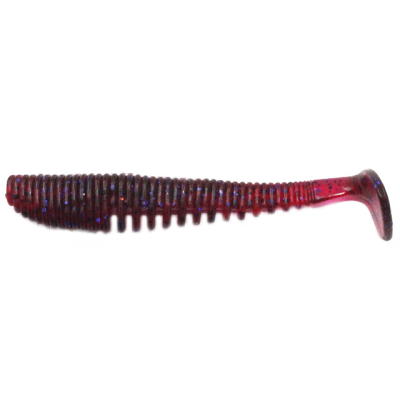 Силиконовая приманка Yaman Pro Legend Minnow 4" цвет #04 - Grape (уп.5 шт)