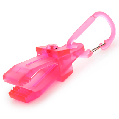 Прищепка с карабином Stream Trail Hung Up (Glow color) Skeleton Pink