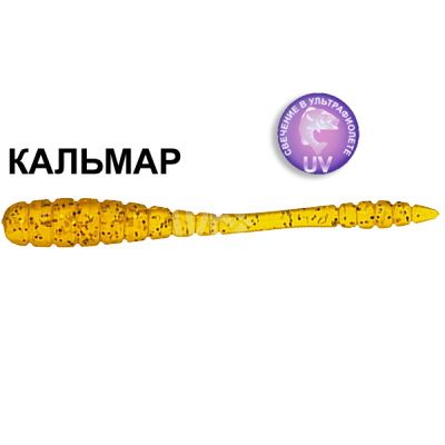 Силиконовая приманка Crazy Fish Tipsy 2" 9-50-9-6 кальмар цв. caramel (карамель)