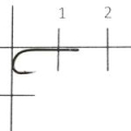 Крючок Gamakatsu LS-1223F Ring Eye №12 (13шт)