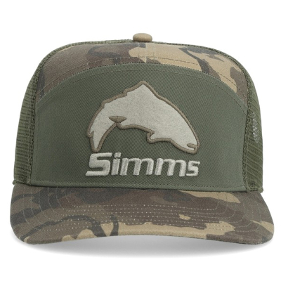 Кепка Simms Brown Trout 7-Panel, Olive
