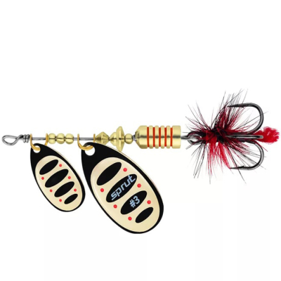 Блесна вращающаяся Sprut Alba Tandem Spinner #3 (9g/BKG)