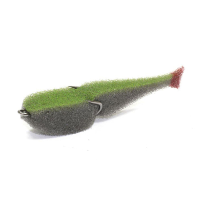 Поролоновая рыбка Lex Classic Fish CD 7 GLB (серое тело/салатовая спина/красный хвост) CF07CD-GLB