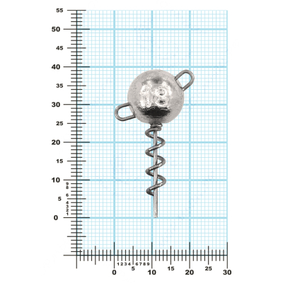 Мормыш Огрузка "Шар Штопор" 25 мм, вес 18 гр (St-25-18)