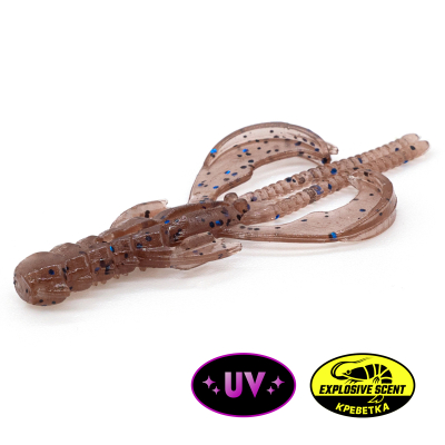 Силиконовая приманка Rampage TideHunter 2" цв. #040 - Cinnamon Black Blue Flake