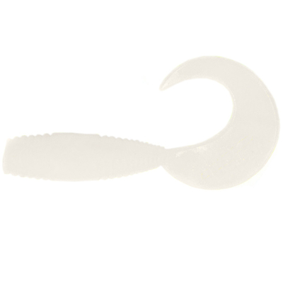 Силиконовая приманка Yaman Pro Spry Tail 3" цвет #01 - White (уп. 8 шт.)