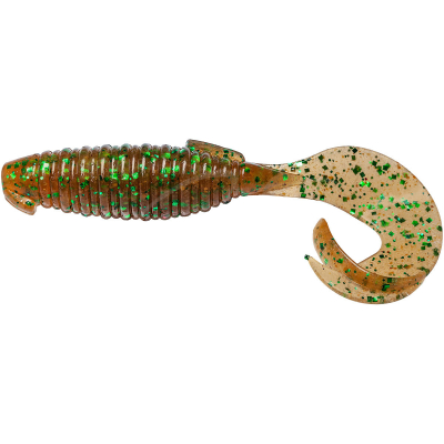 Силиконовая приманка Keitech Flapper Grub 4" цв. EA#02 Peach Green FLK