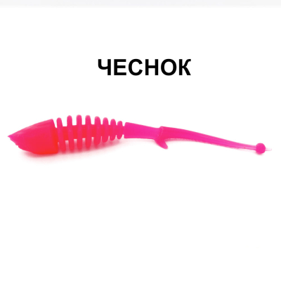 Силиконовые приманки Chuper Shark Tail 90мм Розовый чеснок