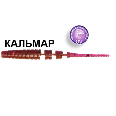 Силиконовая приманка Crazy Fish Polaris 3" 24-6.8-12-6 кальмар цв. ultraviolet (ультрафиолет)