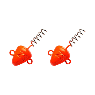Штопор огруженый Svartzonker Screw-in-head Fl. Orange 50 g - 2 штуки