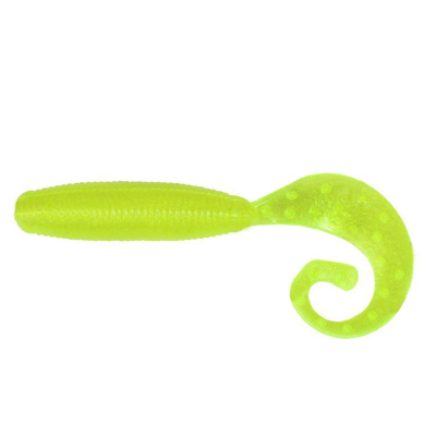 Силиконовая приманка Reins Fat G Tail Grub 4" цв. 015 Chart Pearl