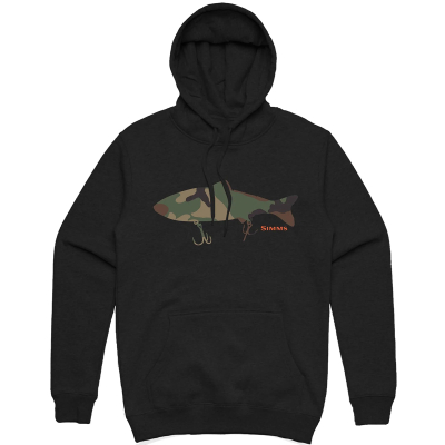 Толстовка Simms Bass Destruction Hoody, Black, M