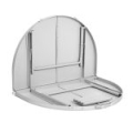 Стол складной овальный Nisus Folding oval table, alu, алюминий (N-FTO-21407A)