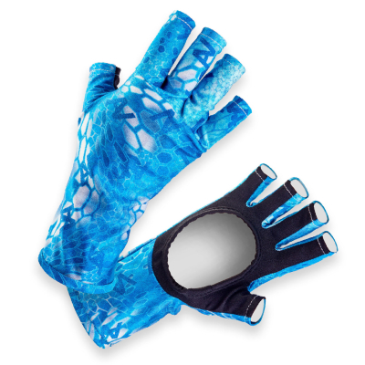 Солнцезащитные перчатки Veduta UV Gloves Reptile Skin Blue Water S