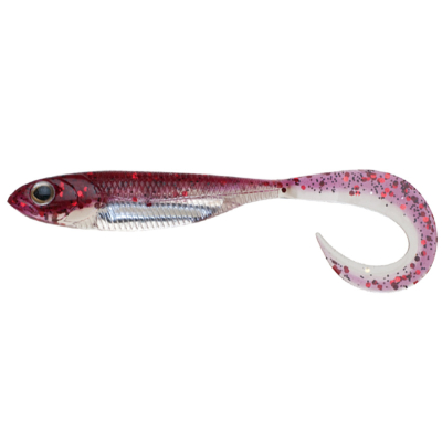 Мягкие приманки Fish Arrow Flash J Grub 4.5" SW #124 - RED/SILVER