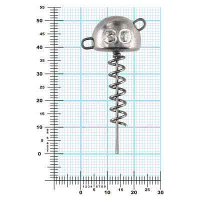 Мормыш Огрузка "Гриб Штопор" 40 мм, вес 30 гр (St-40-30)