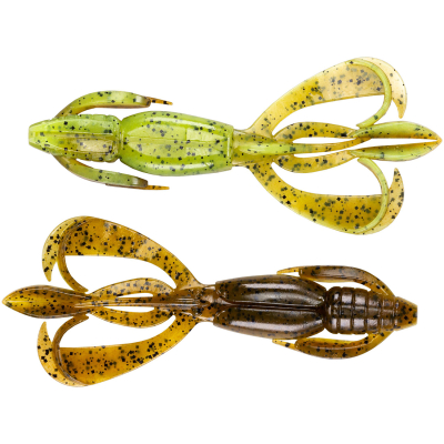 Силиконовая приманка Keitech Crazy Flapper 2" цвет #401 Green Pumpkin PP. Chart.