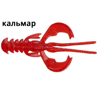 Силиконовые приманки Crazy Fish Nimble 1.2" 76-30-11-6 кальмар цв. ruby (рубин)