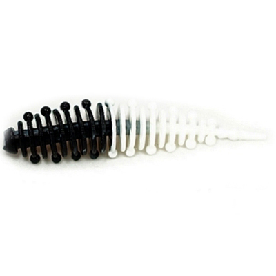 Силиконовая приманка Boroda Baits Ayra XL цв. Чёрный/Белый, 6 шт./уп.