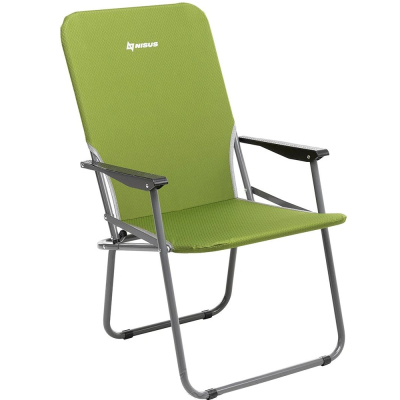 Кресло складное (стальная труба д.19) зеленый ромб (T-N-SK-01-G) NISUS (Тонар)