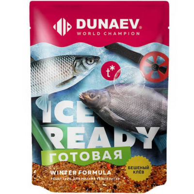 Прикормка "Dunaev iCE-Ready" 0.5кг Универсальная Черная