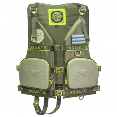 Жилет страховочный Aquatic ЖС-03Х (размер 54-56 Хаки)