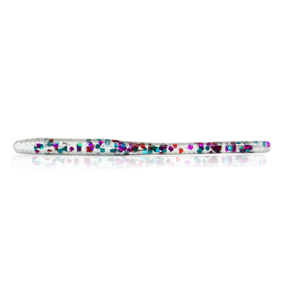Мягкая приманка MF_pro Worm 2.25" - 5,71см. Креветка Rainbow - прозрачный с блестками