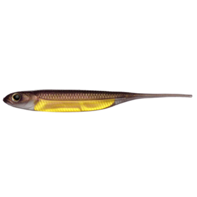 Силиконовая приманка Fish Arrow Flash J 3" цв. 18 Wakasagi/Gold