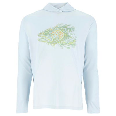 Термофутболка Simms Tech Hoody - Artist Series, Bimini Trout Head, L