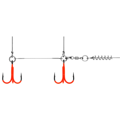 Оснастка Призёр крашеный титановый стингер со спиралью Spring Lock Big Size, размер XL