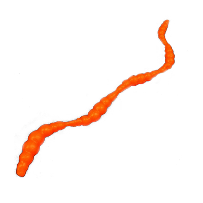 Мягкая приманка Trout Zone Brook  (косичка 3Х5шт 1,6+1,3+1,2+0,9+0,7) оранжевый сыр