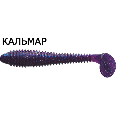 Силиконовая приманка Crazy Fish Vibro Fat 5" 39-120-98-6 кальмар цв. space 