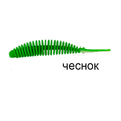 Силиконовая приманка MF_pro Ribs swim 2" - 4,5см. Green - зеленый Чеснок