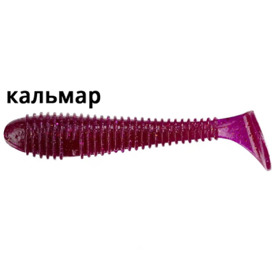 Силиконовая приманка Crazy Fish Vibro Fat 3.2" 73-80-2-6 кальмар цв. lilac (сирень)