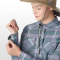 Рубашка Simms Women's Ruby River Shirt, Pale Iris Plaid, S
