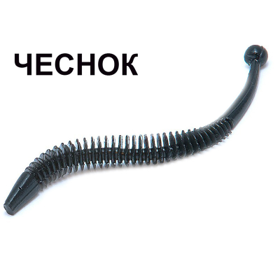 Мягкая приманка Boroda Baits Mila цв. Чёрный, аттр. Чеснок, 10 шт./уп.