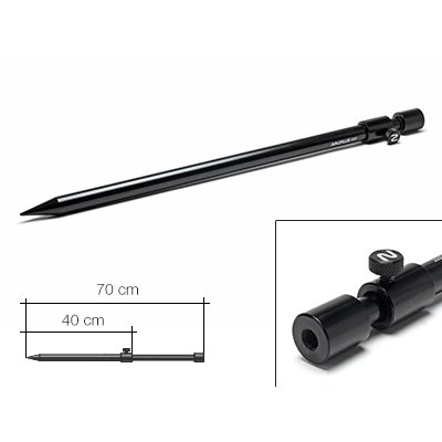 Стойка для грунта телескопическая Nautilus Blacktron 16mm Bankstick 40-70cm NBS-4070