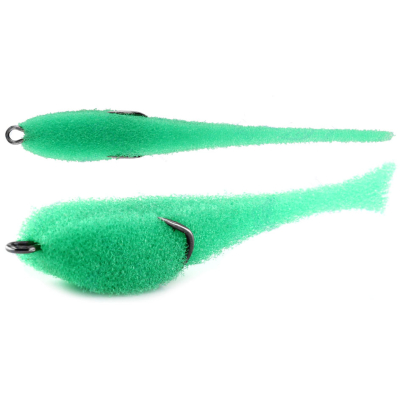 Мормыш Классическая Поролоновая рыбка с поджатым двойником 8 см, цв. 31 - крючок № 4